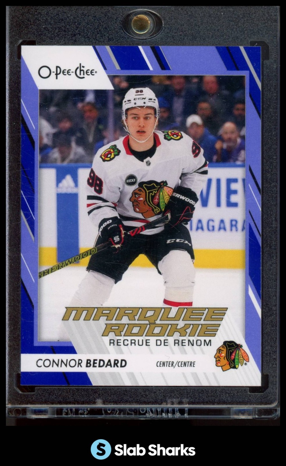 2023 O-PEE-CHEE #582 CONNOR BEDARD BLUE BORDER RC ROOKIE