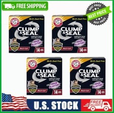 4 Box ARM  HAMMER Clump  Seal Cat Clumping Litter Multi-Cat Odor Sealing 14 lb