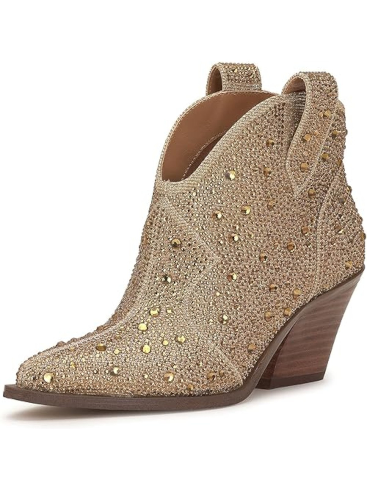 JESSICA SIMPSON Womens Beige Front Notch Zadie Slip On Western Boot 5 M 8390₽