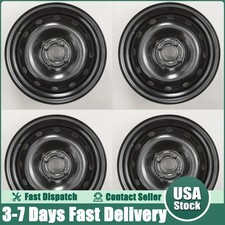 Set Of 4 New 15inch Black Wheel Steel Rim For Toyota Yaris 2006-2012 Oem Quality