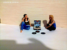 Dollhouse Miniature Handcrafted Record Player and Records
