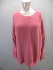 Zara Size L Womens Pink Long Sleeve Crew Neck Casual Comfy Beauty Sweatshirt 547
