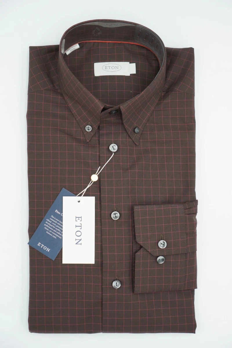 Brown Slim Dress Shirts for Men for sale | eBay