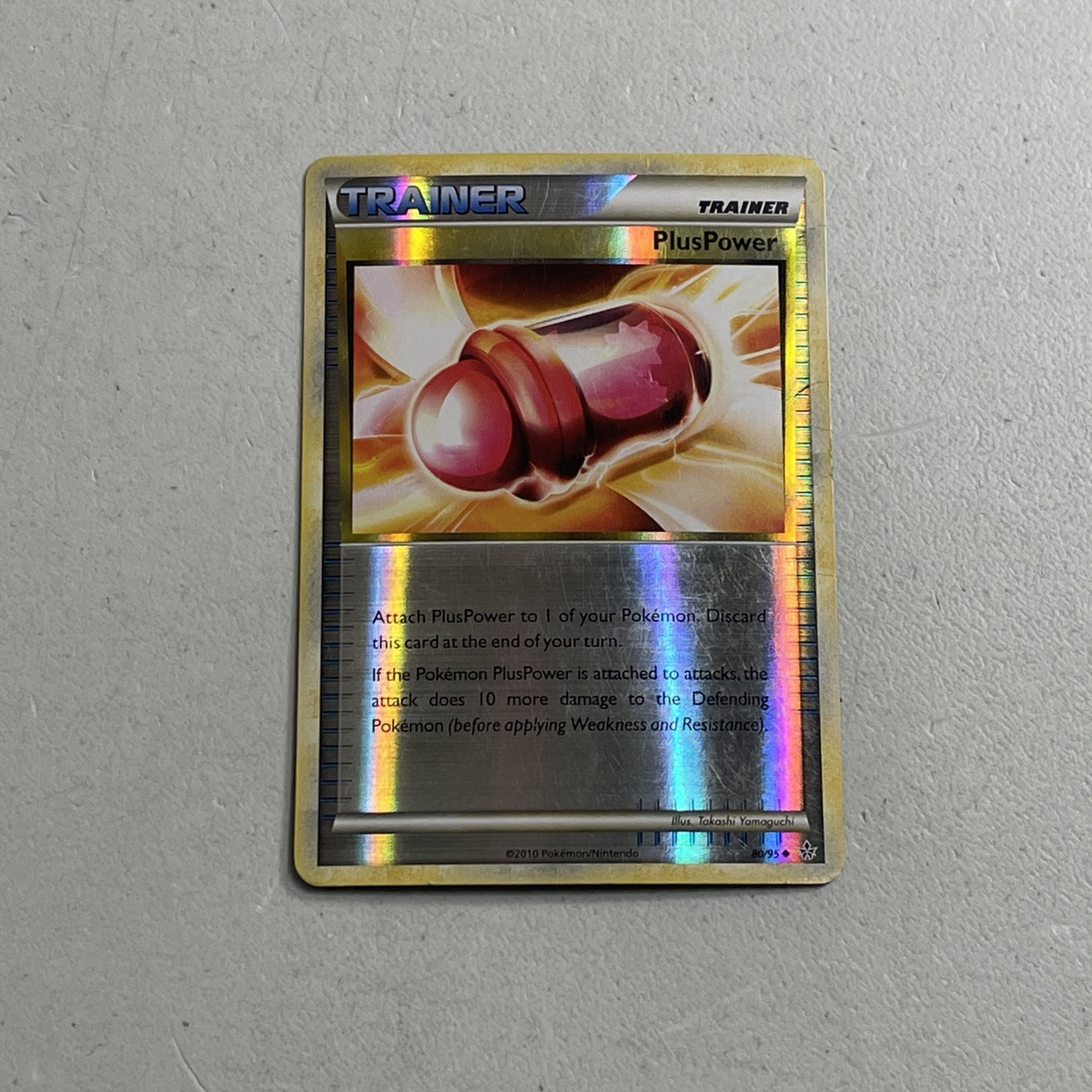 Pokemon TCG 2010 HeartGold & SoulSilver Unleashed - PlusPower 80/95 Reverse Holo