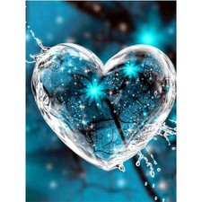 Diamant Malerei Herz 30x40cm DIY Strass Stickerei Wanddekoration Geschenk