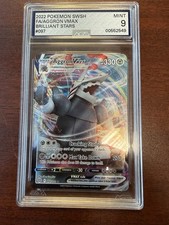 🔥2022 SWSH BRILLIANT STARS #97 AGGRON VMAX ULTRA RARE - AGS Mint 9