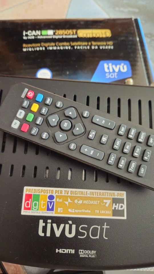 Ricevitore Digitale Tivùsat i-CAN 2850ST Combo HD Satellitare e Rerrestre. - Immagine 2 di 4