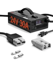 VEVOR✅Forklift Battery Charger,24V,30A Smart Fully-Automatic Lead-Acid Battery C