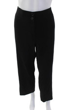 Armani Collezioni Womens Wool High Waisted Straight Leg Trouser Pants Size 12