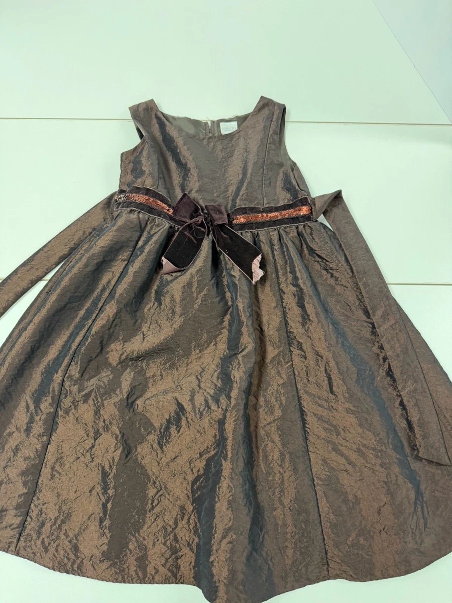 girls brown christmas dress Christmas Brown 7 Size Dresses for Girls for sale