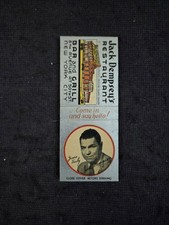 1950's Jack Dempsey restaurant match book  (F to G )