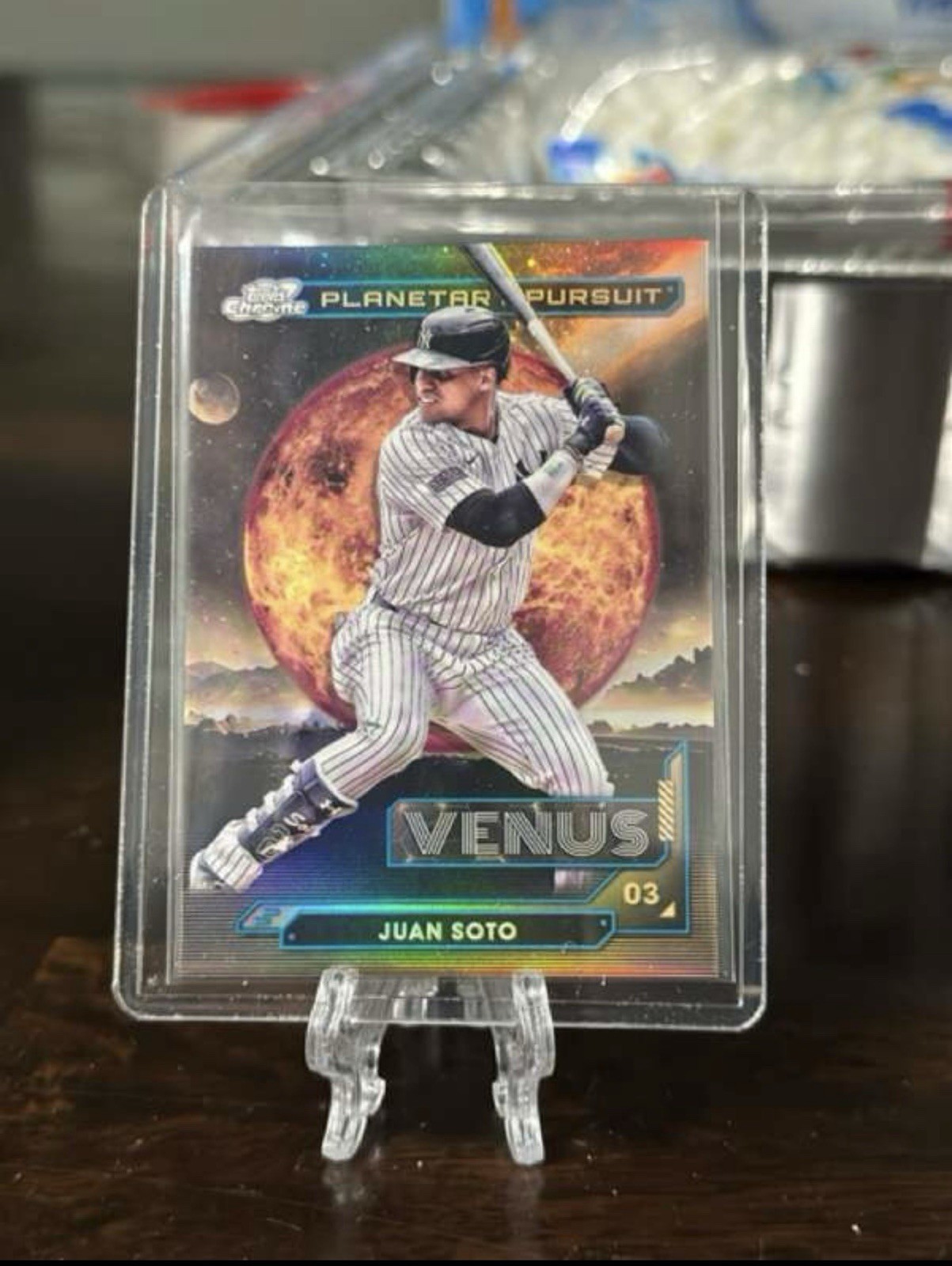 2024 Topps Cosmic Chrome JUAN SOTO Planetary Pursuit Venus SP Yankees # PPV-10