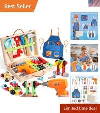 Kids Tool Set with Drill, Educational Montessori Toys for 3 Old Boys 44 Pcs ...