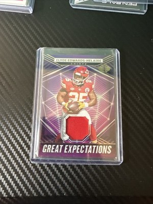 2023 Panini Illusions Clyde Edwards-Helaire Chiefs Memorabilia Card #GE-CEH
