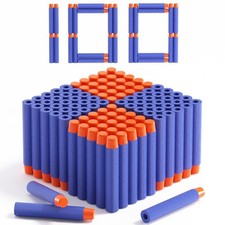 AMOSTING 100PCS Refill Darts Ammo Pack for Nerf Elite Blasters 7.2 cm, Blue
