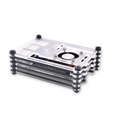 Acrylic Case With Cooling Fan&Screws&Screwdriver Repair For Raspberry Pi 3B+/3B