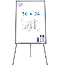 Magnetic Portable Dry Erase Whiteboard 36x24 Inches Adjustable Tripod Easel