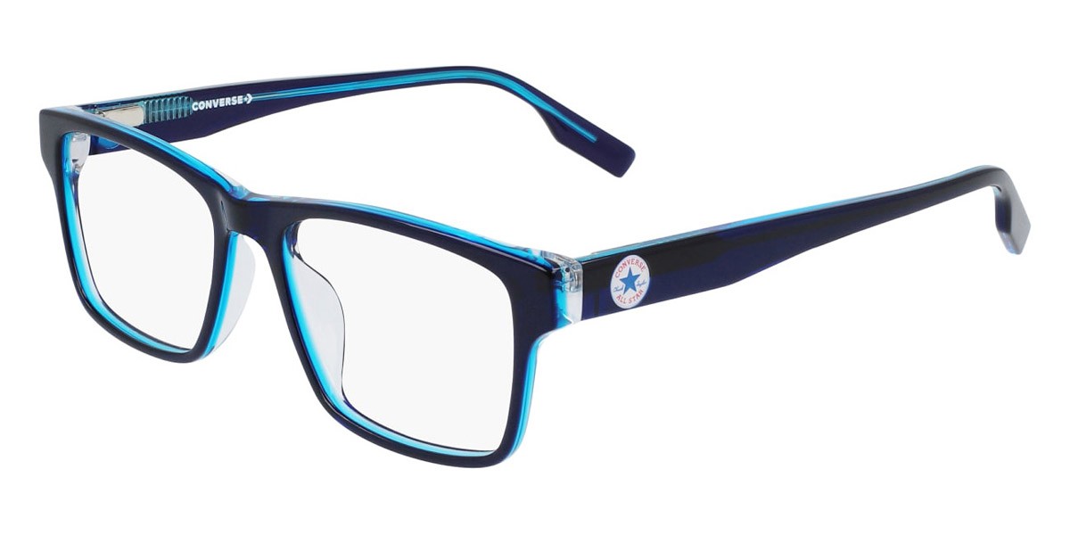 Converse CV5019Y Eyeglasses 414 Crystal Obsidian Blue 49mm Converse CV5019Y Eyeglasses Crystal Obsidian/Blue Square  main image 4