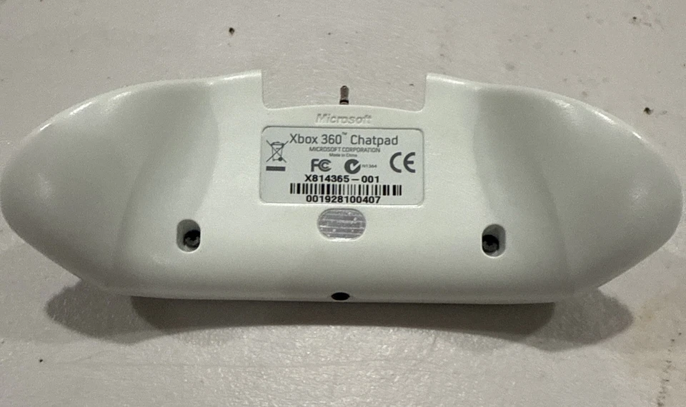 Genuine Official OEM Microsoft  XBOX 360 Chatpad Keyboard White Color Used - Image 2 of 2