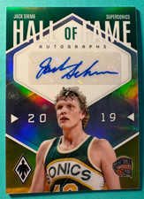 SIGNED JACK SIKMA AUTO 2023-24 CERTIFIED PANINI-PHOENIX CARD - SONICS - HOF