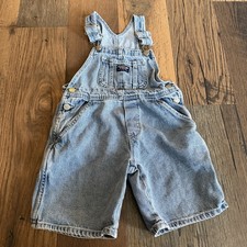 Oshkosh B  Gosh Size 5 Girls Short Denim Overalls 100 Cotton