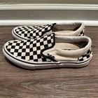 VANS Classic Slip-On Checkerboard Black/White Canvas Slip-On Men’s 7.5 — photo 3
