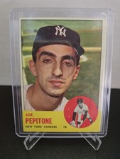 1963 Topps # 183 Joe Pepitone New York Yankees VG/VGEX