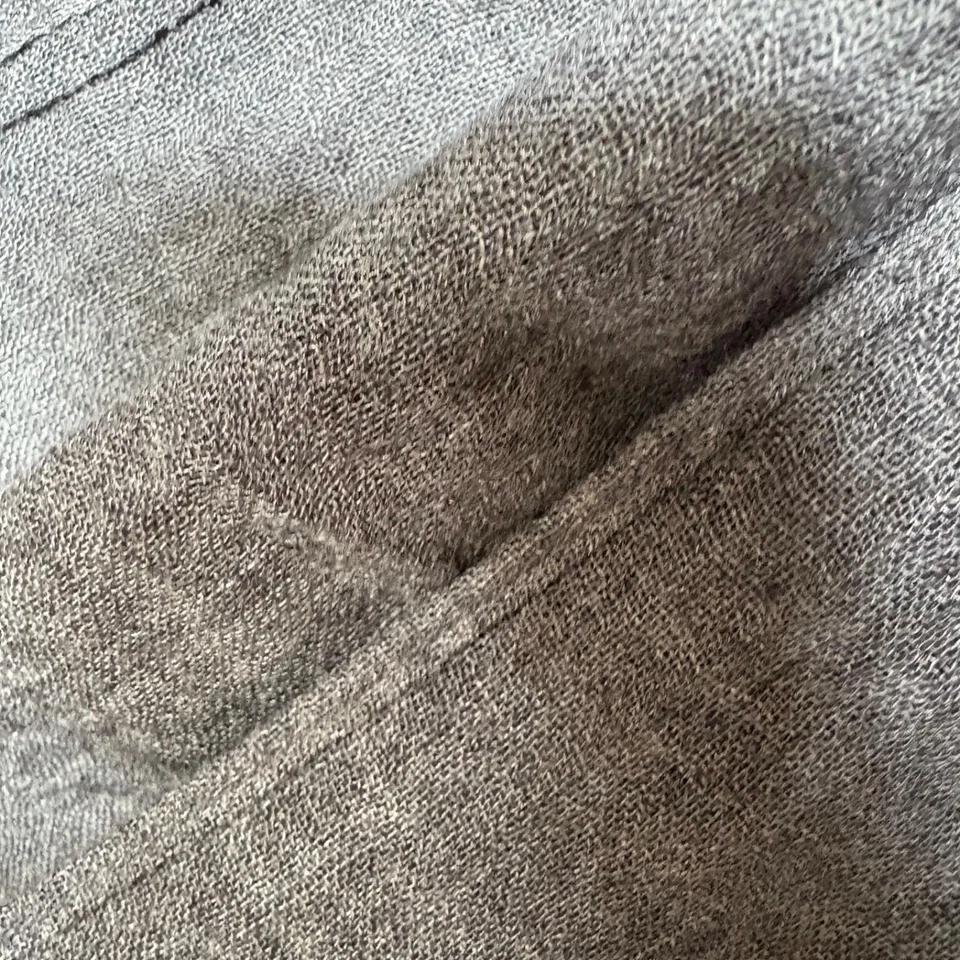 Vince Seda Cachemira Viscosa Ligera Bufanda Gris Hecho en ITALIA 24 in x 64 in Foto 4 de 4