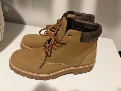 Louis Vuitton Oberkampf Ankle Boot Brown Suede