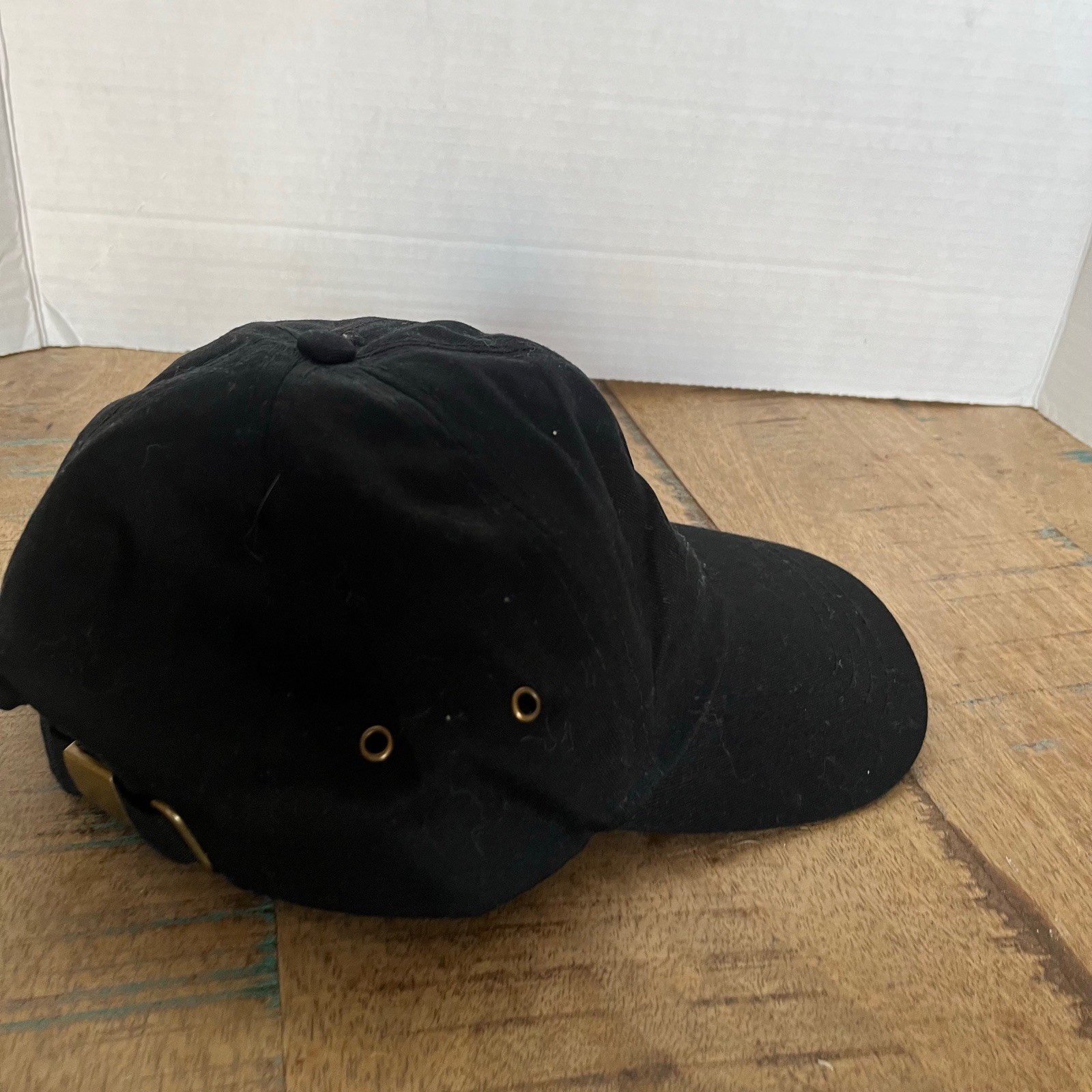 Solid Plain Black Port & Co Hat Adjustable Adult … - image 6