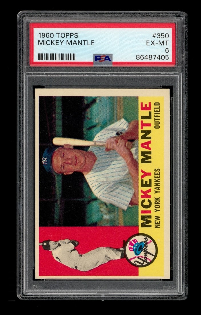 1960 Topps Set-Break #350 Mickey Mantle PSA 6 EX-MT