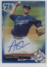 2017 Bowman Blue Refractor 70th Anniversary Andrew Sopko #CPA-AS Auto 0a6