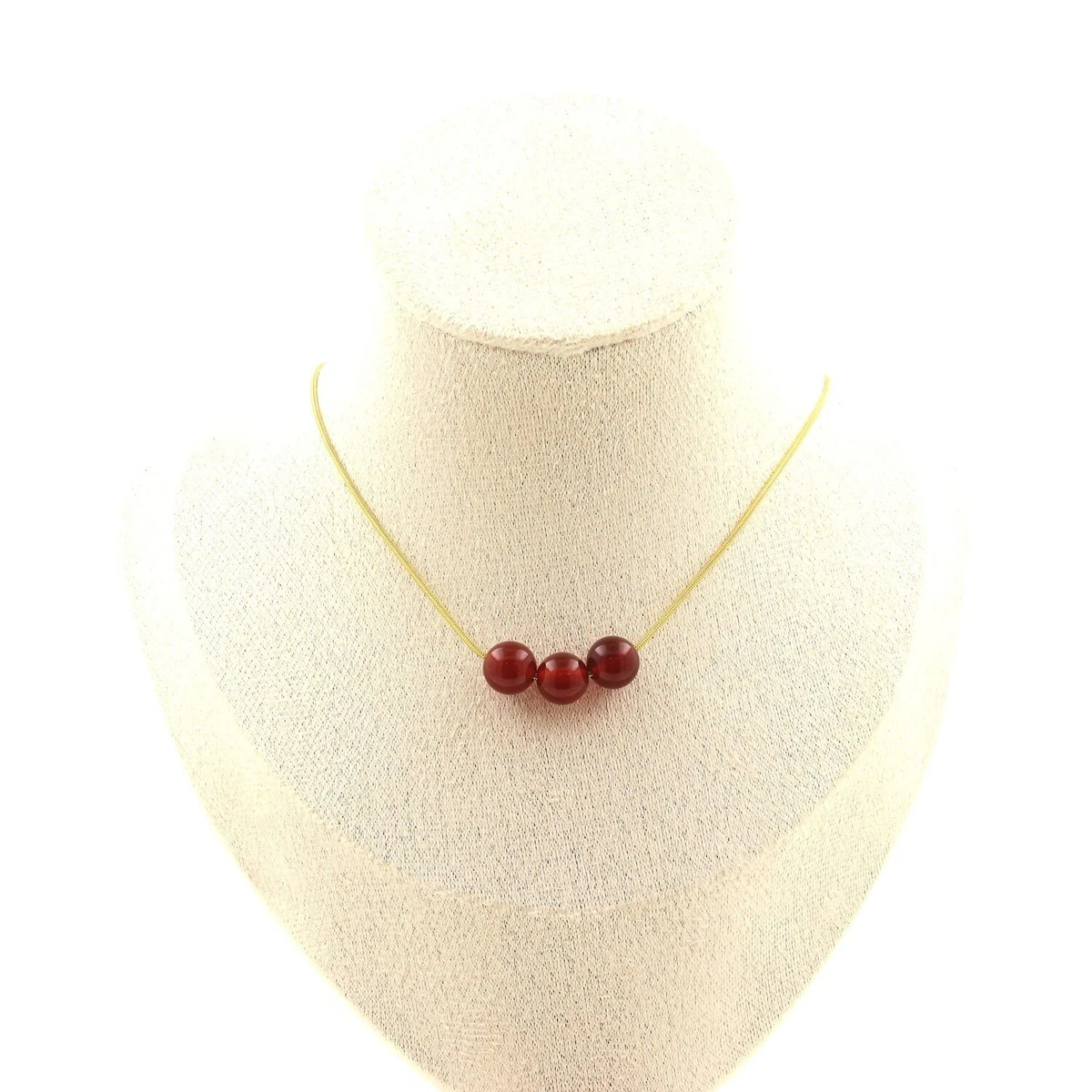 COLLANA DI PERLE GRANDI, Rosso, Arancione Mango e Turchese. Collane corte realizzate con perline di resina. Bigiotteria, - Italia