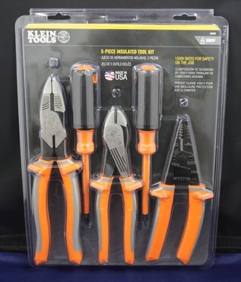 Klein Tools 9415R 1000V Insulated 5-Piece Electrician Tool Set BRAND NEW