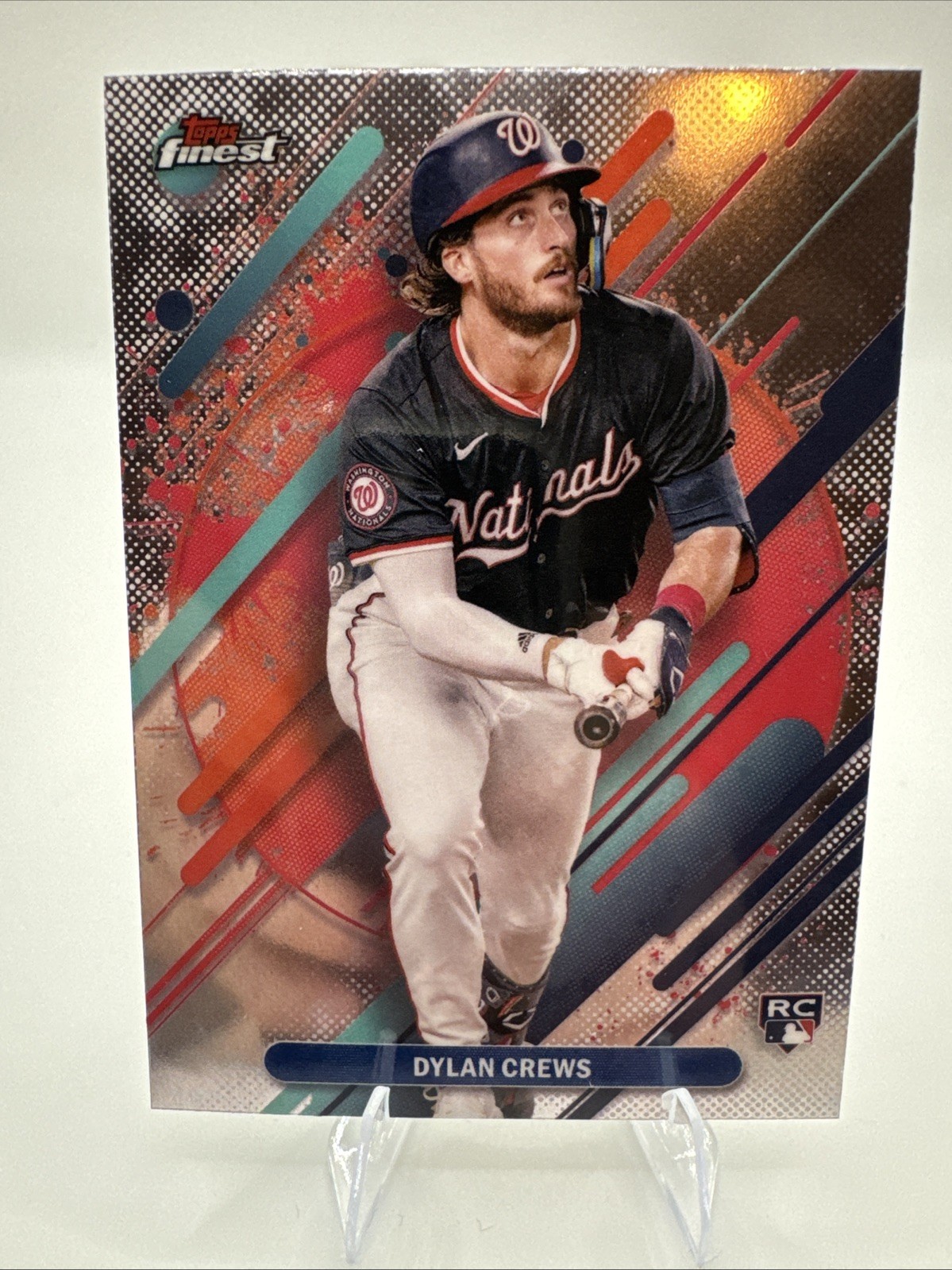 2025 Topps Finest Baseball Dylan Crews RC Rare #280 Washington Nationals