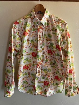 Engineered Garments Aloha BD Shirt Herren Größe S All Over Pattern Made in USA