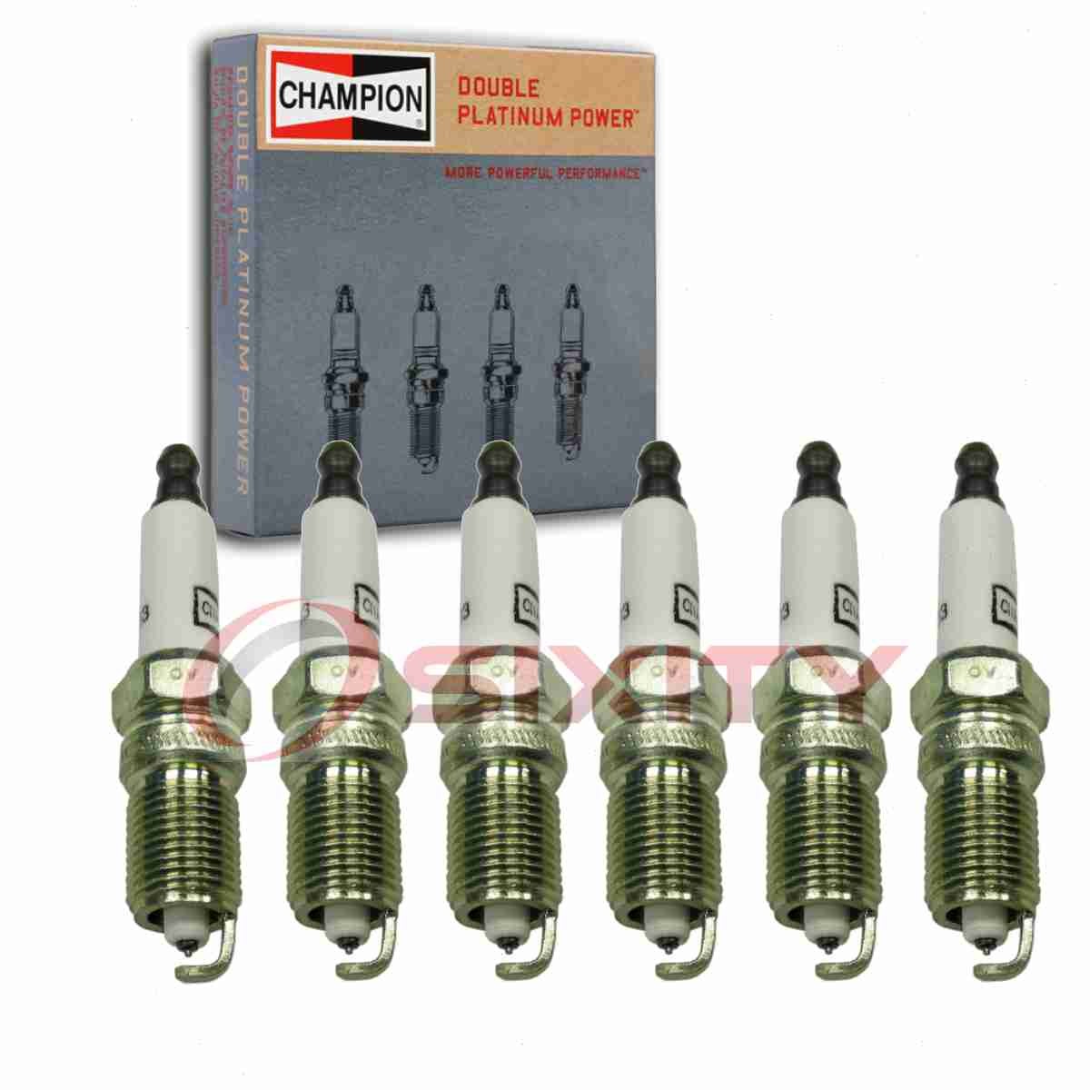 6 pc Champion Double Platinum 7983 Spark Plugs for RS14PMPB5 PZTR5A15 oa