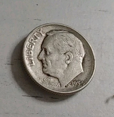 Photo of a 1954-S Roosevelt Dime from an eBay listing that sold on Jul 18, 2026