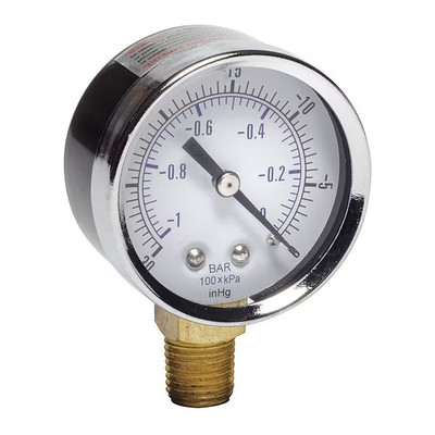 Gast Vacuum Gauge 1/4 NPT Thread Pump Compressor LOA 86R 87R Series Parts