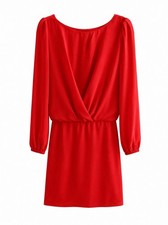 Vince Camuto Red Long Sleeve Dress Size Medium New With Tags