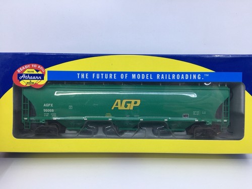 HO Athearn RTR 89473 AGP AG Processing Trinity 3-Bay Covered Hopper AGPX #96069 - Bild 1 von 9