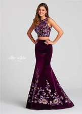 Ellie Wilde two piece prom dress size 4 NWT