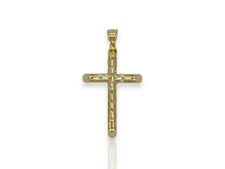 Cross Pendant - 10k Yellow Gold