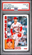 2019 TOPPS 1984 TOPPS BASEBALL #T84-69 SHOHEI OHTANI PSA 7