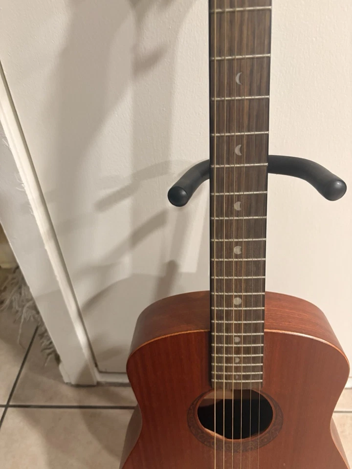 Luna Muse Safari Mahogany 3/4 Size Dreadnought Travel Guitar RH - Image 3 of 4