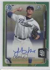 2015 Bowman Draft Chrome Pick Green Refractor 49/99 Jacob Nix #BCA-JNI Auto 7i2