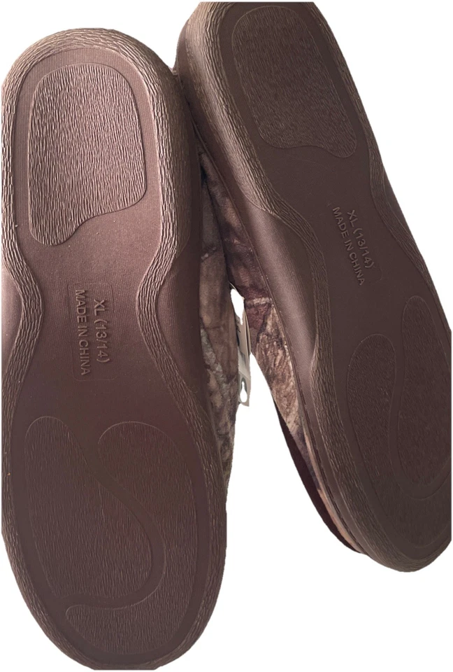 Новый с Ярлыками Mossy Oak камуфляж тапочки мужской размер XL (13-14) коричневый/зеленый - Изображение 4 из 4