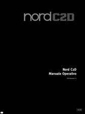 Manuale Italiano Organo Tastiera Nord C2D Combo Organ