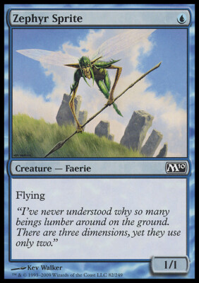 MTG Magic the Gathering Zephyr Sprite (82/257) Magic 2010 LP