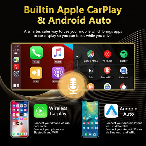 8.8" CarPlay Autoradio für BMW E60 E61 E90 E91 mit CCC Android 14 DAB+ DSP Radio - Bild 3 von 17